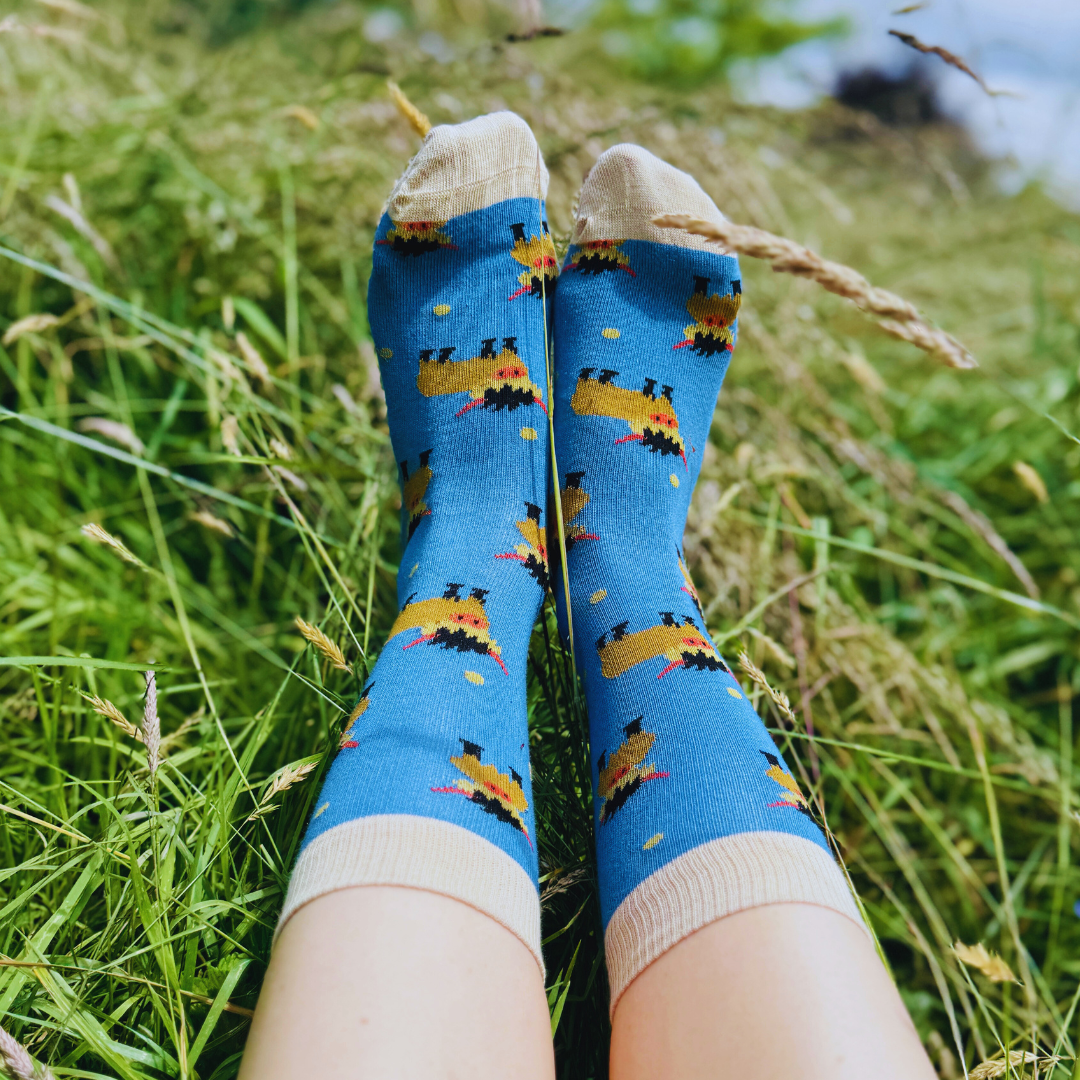 Highland Cow Bamboo Socks