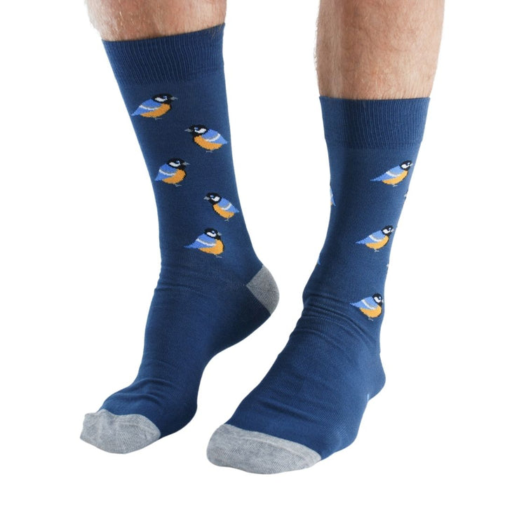 Garden Birds 4 pairs Bamboo Socks