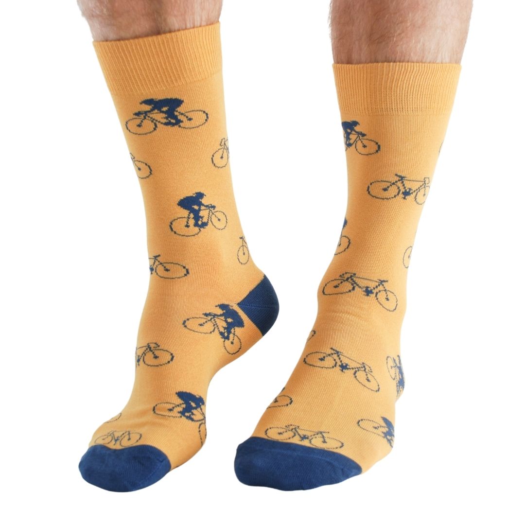 Lot de 3 paires de chaussettes en bambou Bike &amp; Stripe