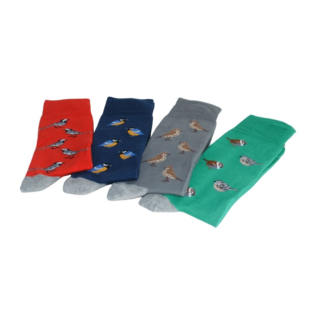 Garden Birds Bamboo Socks