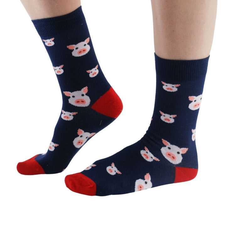 Lot de 3 paires de chaussettes en bambou pour cochons