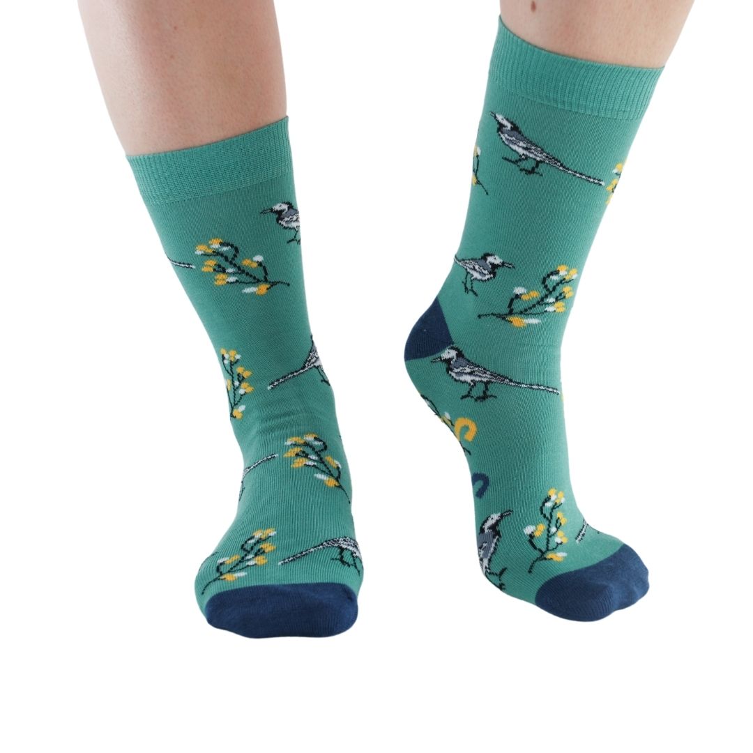 Garden Birds 4 pairs Bamboo Socks