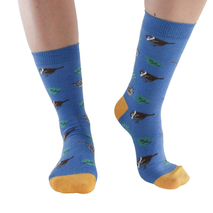 Garden Birds 4 pairs Bamboo Socks