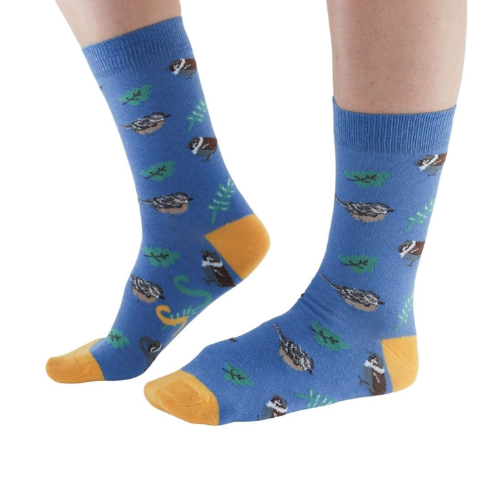 Garden Birds 4 pairs Bamboo Socks