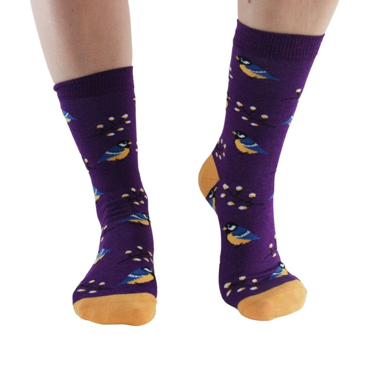 Garden Birds 4 pairs Bamboo Socks