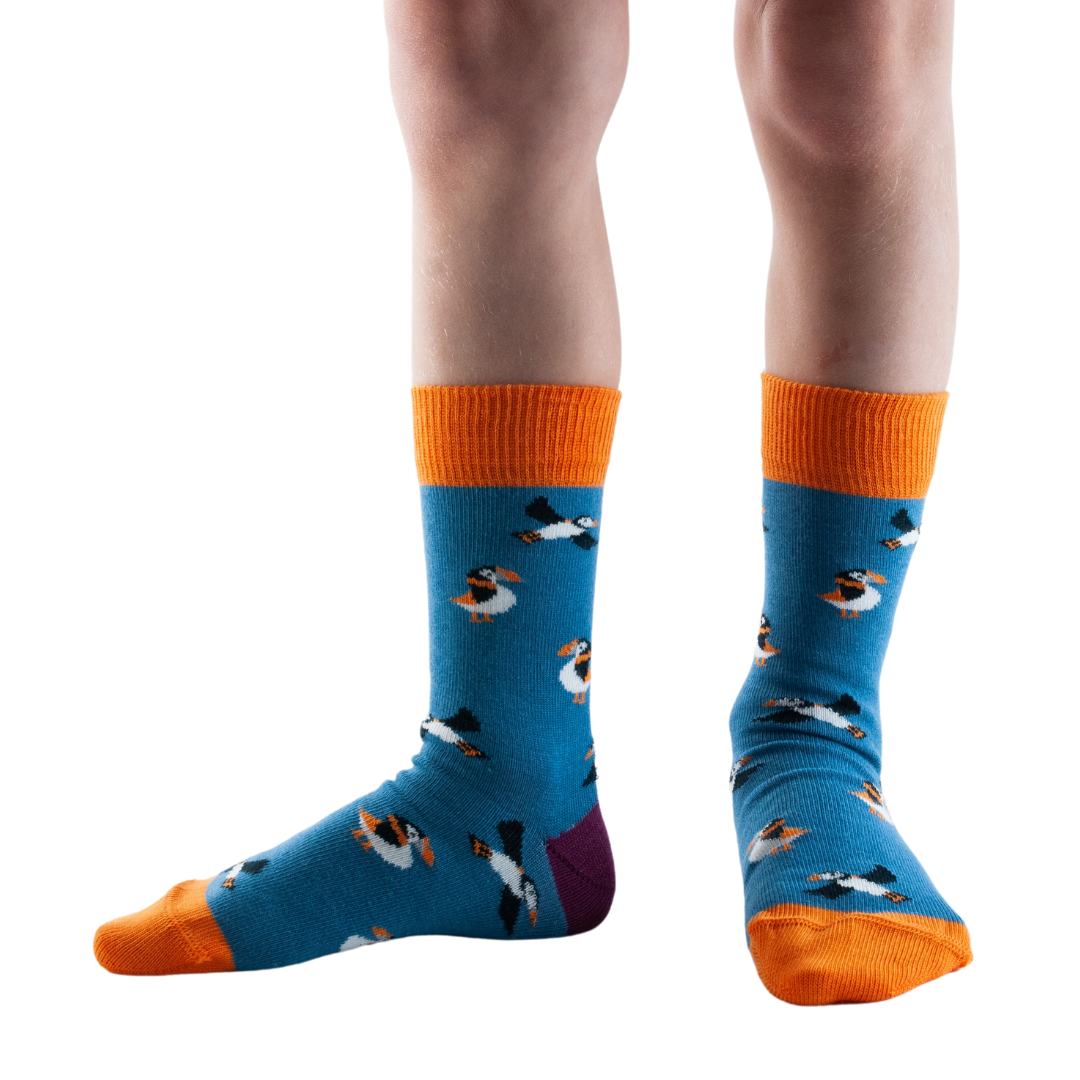 Children's Bamboo Puffin Socks