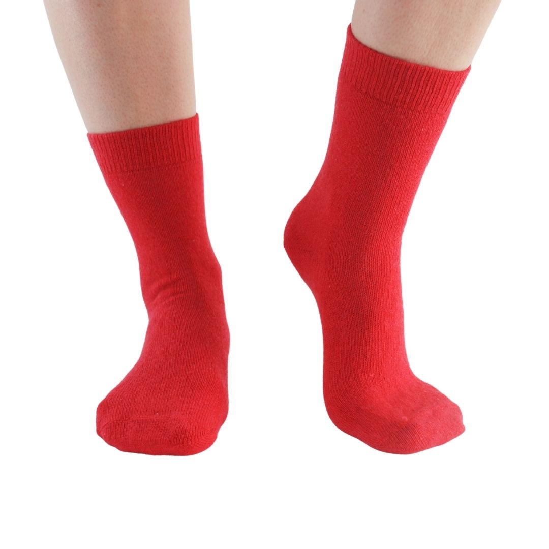 Cashmere and Merino Wool Calf Length Socks