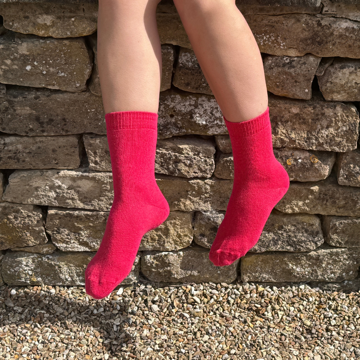 Cashmere and Merino Wool Calf Length Socks