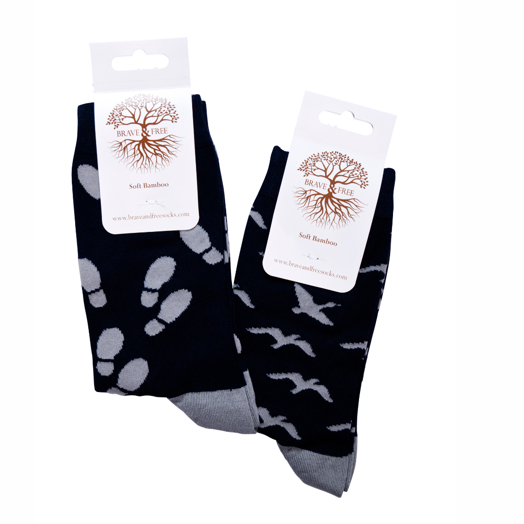 Lot de 4 paires de chaussettes en bambou Brave and Free