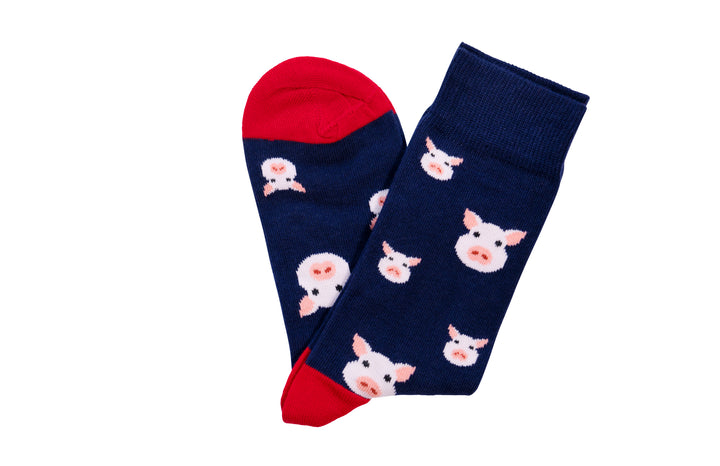 Lot de 3 paires de chaussettes en bambou pour cochons