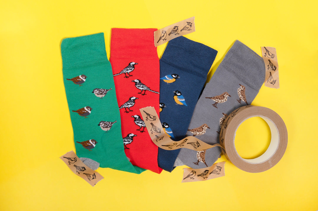 Garden Birds Bamboo Socks