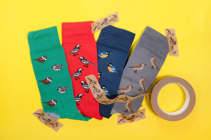 Garden Birds Bamboo Socks